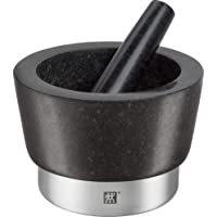 Los mejores  - Zwilling - Mortero con Mano de Granito y Acero Inoxidable- 15 x 15 x10 cm
